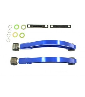 Adjustable Rear Upper Suspension Camber Control Arm Kit Civic 06-11 blue LCA