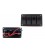 Alu panel switch, ONOFFx4 Red