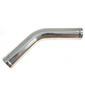 Aluminium pipe 45deg 51mm 30cm
