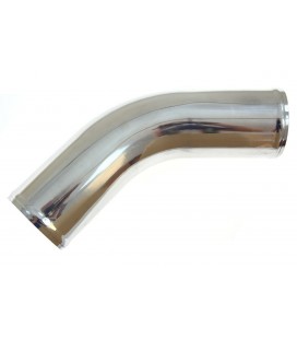 Aluminium pipe 45deg 70mm 30cm