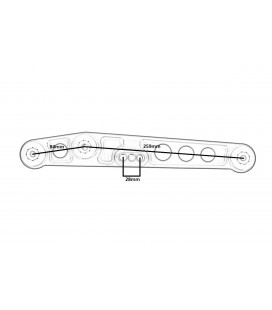 Balance levelers back lower Honda Civic 88-95 purple LCA