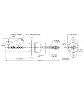 Stabdžių/sankabos cilindriukas Wilwood Compact 0,625