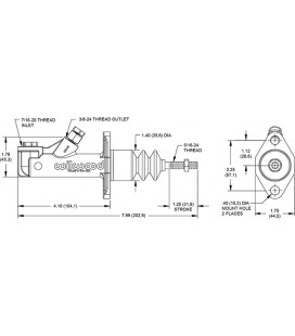 Brake clutch master cylinder Wilwood GS Compact 0,625"