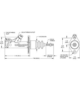 Stabdžių/sankabos cilindriukas Wilwood GS Compact 0,7