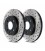 Brake disc drilled and slotted FRONT LEFT - 127.22009L