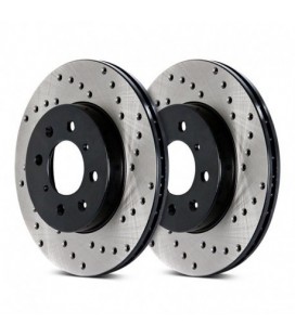 Brake disc drilled FRONT LEFT - 128.04004L