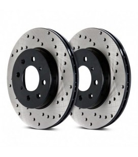 Brake disc drilled REAR LEFT - 128.45067L
