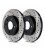 Brake disc drilled REAR LEFT - 128.62049L
