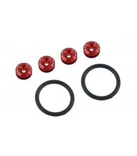 Bumper, Trunk Fasteners Quick Release Red