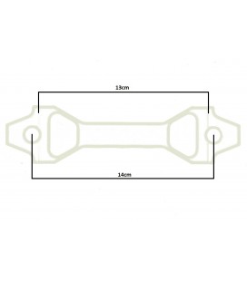 Car Battery Tie Down D1Spec 13cm blue