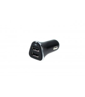 Automobilio telefono pakrovėjas 12-24V 2xUSB 3.4A juodas