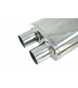 Center Muffler 63,5-57mm TurboWorks LT 304SS