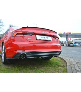 Central Rear Splitter Audi A5 F5 S-Line (with vertical bars)