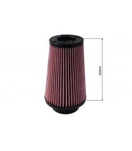 Cone filter TURBOWORKS H:220mm DIA:80-89mm Purple