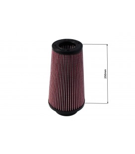 Kūginis oro filtras TURBOWORKS H:250mm DIA:80-89mm violetinis