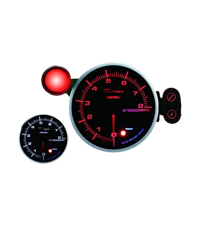 DEPO PK series gauge 115mm Rev counter 8000 Diesel