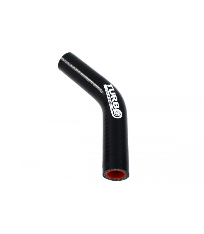 Silikoninė alkūnė 45 laipsnių TW Pro juoda 32mm
