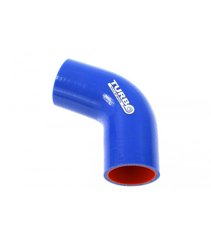 Silikoninė alkūnė 65 laipsnių TW Pro mėlyna 38mm