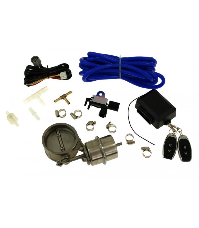 Exhaust Cutout Set Pneumatic 70mm Vacuum Closed