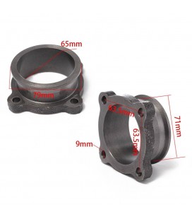 Exhaust flange 2,5" (4-Bolt) to 2,5" V-Band