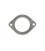 Exhaust flange connector 54mm 2 bolts