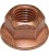 Exhaust Nut Copper Plated 4636 M8X13