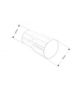 Exhaust Pipe End 2,25-2,75"