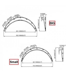 Fender Flares Arch Big 4pcs.