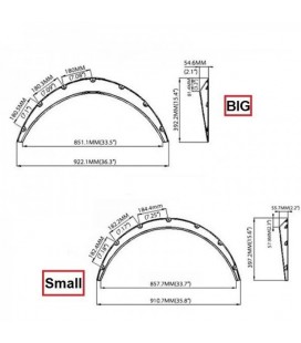 Fender Flares Arch Small 4pcs.