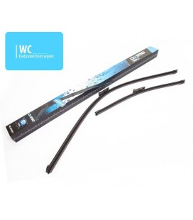 Front set dedicated silicon wiperblades Fiat 500 Panda Ford Ka