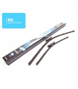Front set dedicated silicon wiperblades Renault Kangoo