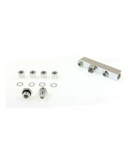 Fuel Pump Manifold 2in1 Silver