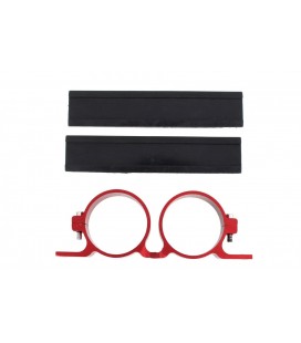 Fuel Pump Mounting 2x60mm Red
