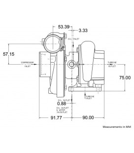 Garrett GT3071R Turbocharger Super Core (5005S)