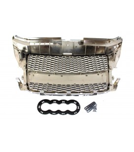 GRILLE AUDI A3 8P RS-STYLE CHROME-BLACK (07-12)