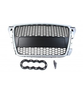 GRILLE AUDI A3 8P RS-STYLE SILVER-BLACK (07-12)