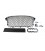 Bamperio grotelės AUDI A4 B8 RS-STYLE (chrominės)-(juodas) (12-15)