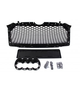 Bamperio grotelės AUDI A4 B9 RS-STYLE (chrominės) (2016+) PDC