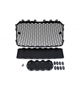 Bamperio grotelės AUDI A5 8T RS-STYLE (chrominės juodos) (13-16)