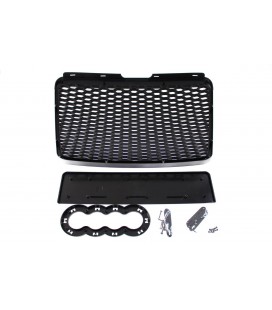 Bamperio grotelės AUDI A6 C6 RS-STYLE (matinės sidabrinės/juodos) (09-11)