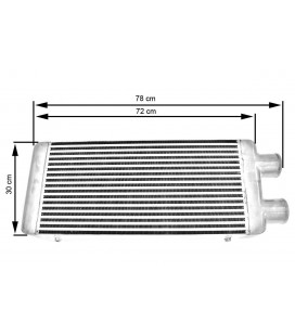 Intercooler TurboWorks 600x300x76 same side