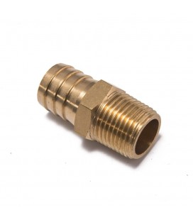 Nipple 12" to 19mm hose BRASS