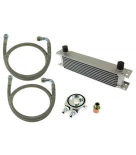 Oil Cooler Kit 13-rows 260x100x50 AN10 silver