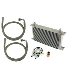 Oil Cooler Kit 16-rows 260x125x50 AN10 silver