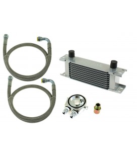 Oil Cooler Kit Setrab 10-rows 190x75x50 AN10 silver
