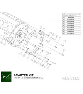 Adapter Kit BMW V12 M70 - BMW ZF 8HP70 N57 N57N Diesel