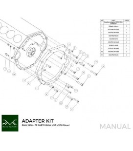 Adapter Kit BMW V8 M60 M62 - BMW ZF 8HP70 N57 N57N Diesel