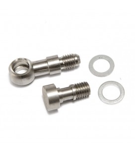Banjo Bolt Kit M10x1.5 mm to 4AN with 1.8mm Restrictor