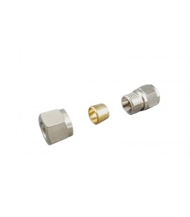 Brass Fitting for hardline 10mm - 1/4" external