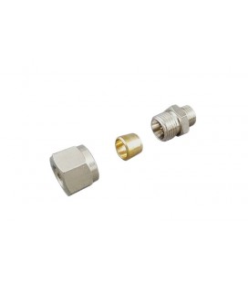 Brass Fitting for hardline 10mm - 1/4" external